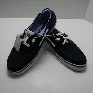 Tommy Hilfiger Navy Deck Boat Shoes Patriotic Slip-on Nautical Beach NWOT